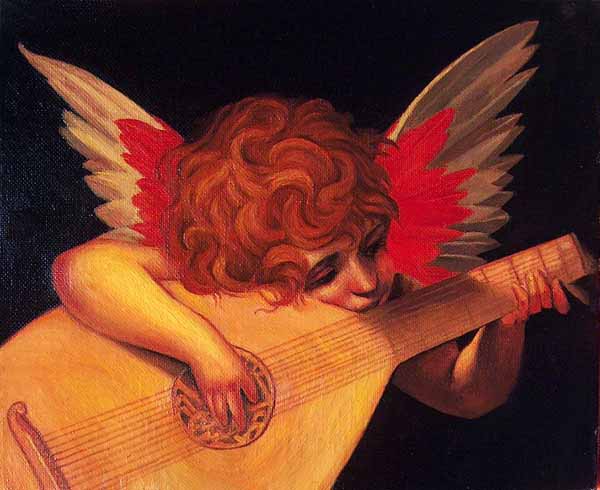 Ange à peinture et dessin